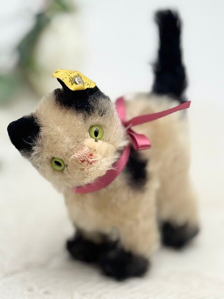 送料無料★シュタイフ★Young Kitty Gussy 12cm★仔猫のグッシー★キャット/ネコ/ねこ★ビンテージ★Steiff