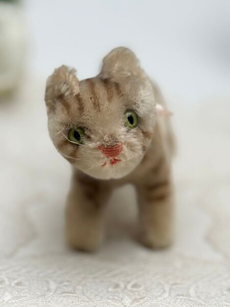 送料無料★シュタイフ★Cat Tapsy 11cm★ネコのタプシー/キャット/猫/ねこ/ネコ★ビンテージ★Steiff