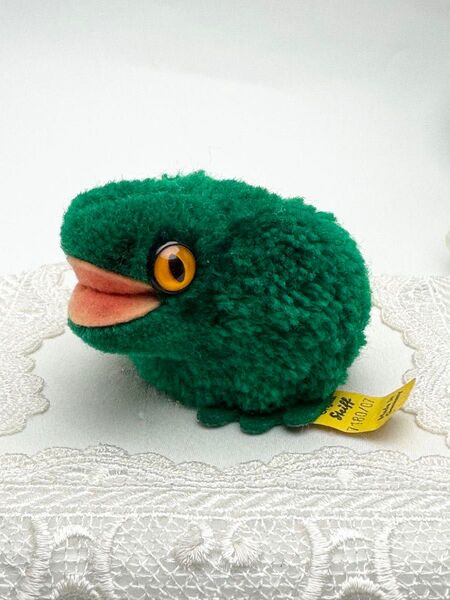 送料無料★シュタイフ★Woolen Frog 7cm オールID's完品★ぽんぽんカエル/蛙/フロッグ★ビンテージ★Steiff