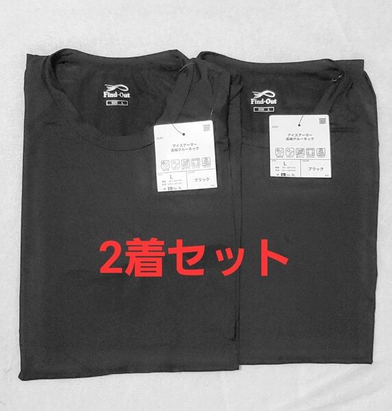2着セット ワークマン アイスアーマー長袖クルーネック 共にLサイズ