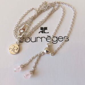 courreges クレージュ シルバー ネックレス ハート silver 925