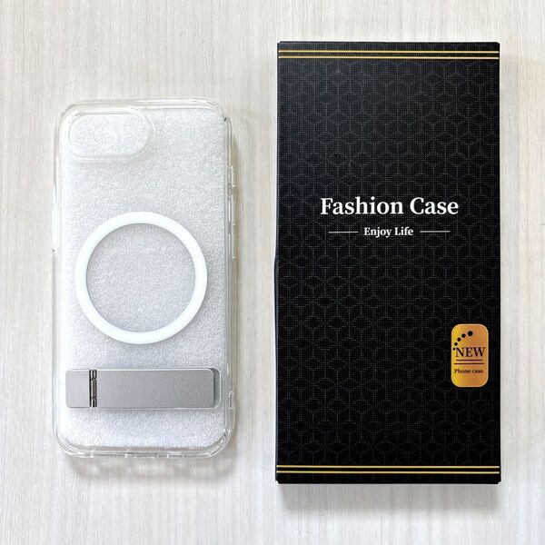 Vihibii iPhone 16e ケース スタンド付き MagSafe対応 耐黄変性 耐衝撃 薄型 磁気吸着 クリアケース
