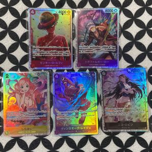 ワンピースカードゲーム 師弟の絆 モンキー・D・ルフィ トラファルガー・フットロー ニコ・ロビン ヴィンスモーク・レイジュしらほし