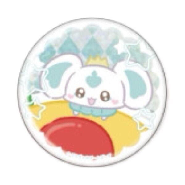 ぷちきゅあ はじめてかふぇ ポルン ホログラム缶バッジ ぷちきゅあぽるん