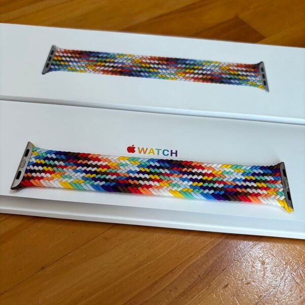 Apple純正プライドエディション ブレイデッドソロループ 40mm サイズ6