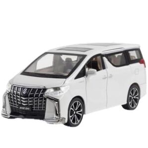 ヴィンテージ ミニカー おもちゃ 1:24トヨタアルファード ダイキャスト 合金 トヨタ 白