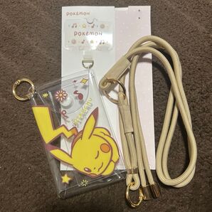 サンクレスト ポケットモンスター ポーチ付ショルダーストラップ ピカチュウ