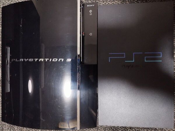 SONY PlayStation3 CECHA00 60GB/PS2 SCPH-10000 初期型 本体のみ 2台セット