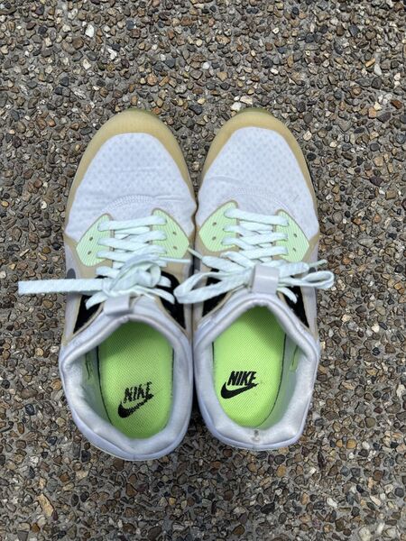 NIKE AIR MAX 90 スニーカー 白 蛍光黄緑色