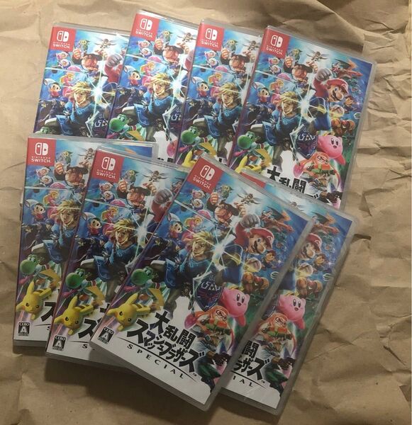 シュリンク付き 新品未開封 Switch 大乱闘スマッシュブラザーズSPECIAL 8本セット