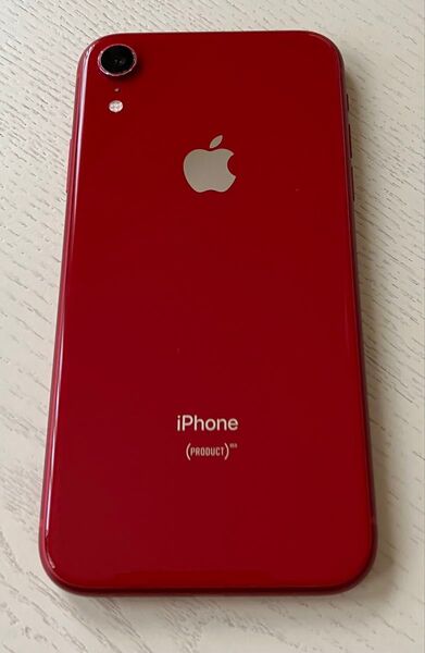 iPhone XR PRODUCT RED 64GB SIMフリー 本体のみ バッテリー80%