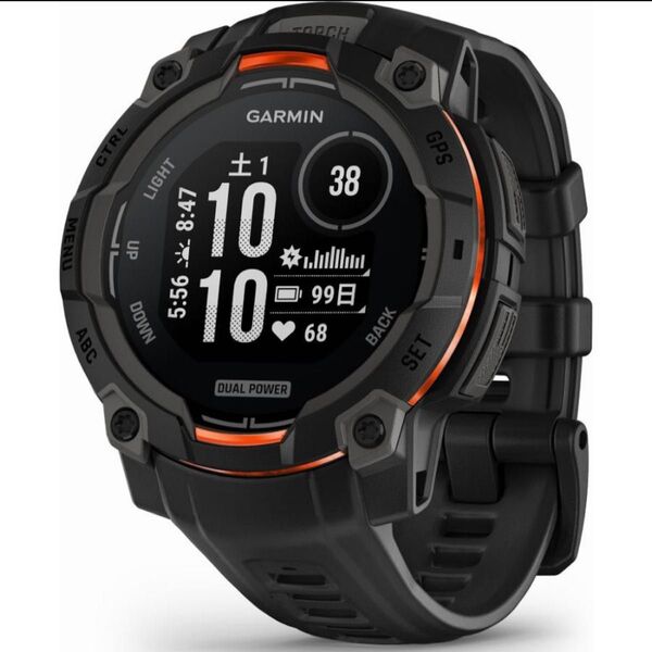 GARMIN(ガーミン)Instinct 3 Dual Power インスティンク3 デュアルパワー ソーラー 45mm