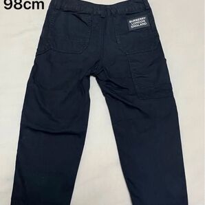 【中古品】Burberry バーバリー キッズ パンツ 長ズボン ブラック 98cm 3y