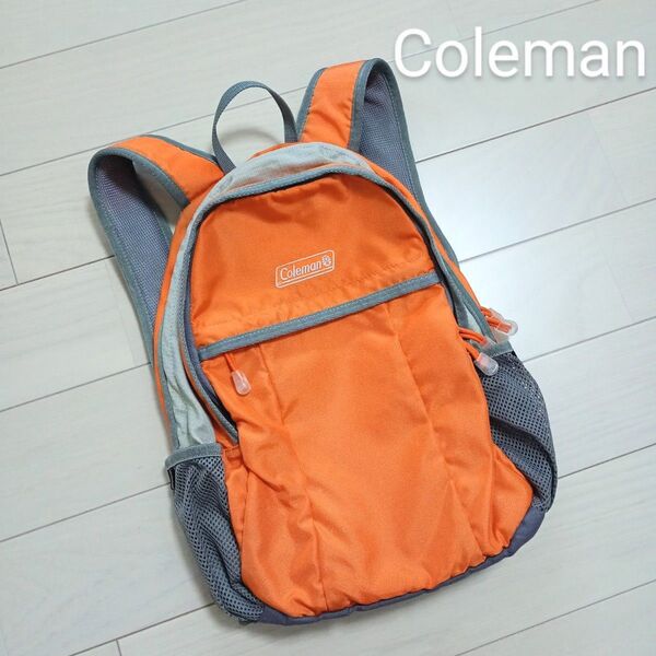 コールマン キッズ リュック オレンジ 遠足 登山 子ども