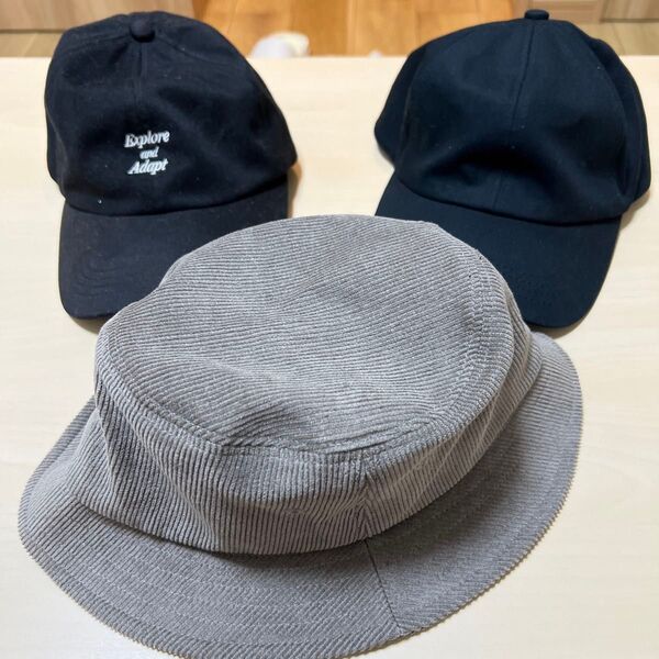 帽子3点まとめ ハット キャップ