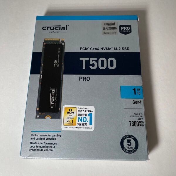 Crucial T500 1TB PCIe Gen4 NVMe M.2 SSD CT1000T500SSD8JP 国内正規品
