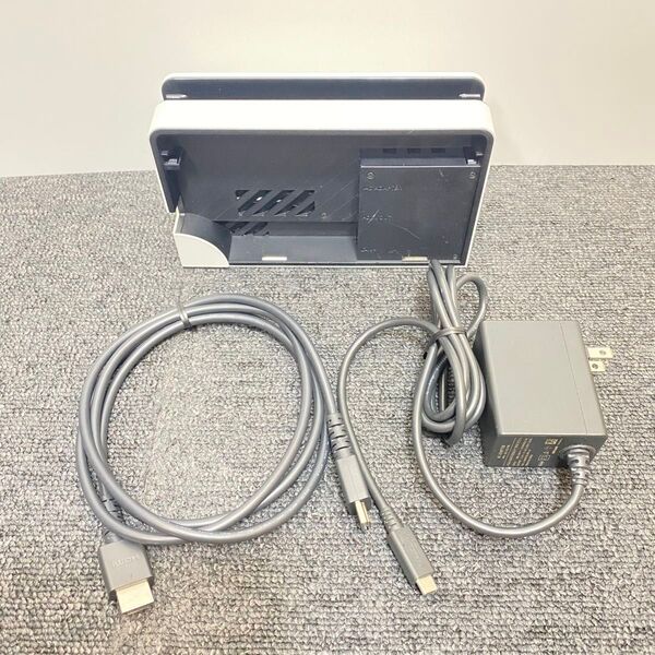 【裏蓋無し】ニンテンドースイッチ Switch ドック・HDMIケーブル・充電器 純正 HEG-007 有機EL同梱版