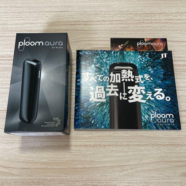 【新品、未使用品】【未登録品】プルーム オーラ Ploom AURA スターターキット ジェットブラック