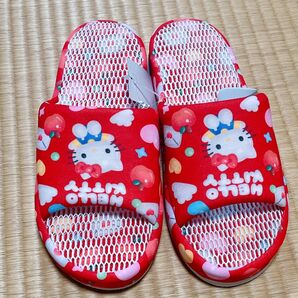 サンリオ ハローキティ キティちゃん スリッパ 高反発スリッパ ルームシューズ しまむら 洗えるふかふかスリッパ 23-25cm