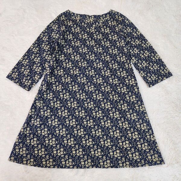ハンドメイド リバティ LIBERTY タナローン カペル チュニック ワンピース Vネック 裏地なし シンプル
