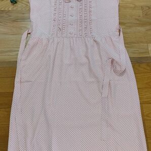 最終■PINK HOUSE 希少 ピンクハウス ドット柄ワンピース・リボン付き・USED 裏地あり ビンテージ 美品 価格交渉不可