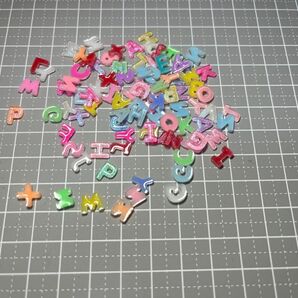 ネイルパーツ デコパーツ ミニパーツ アルファベット 10個