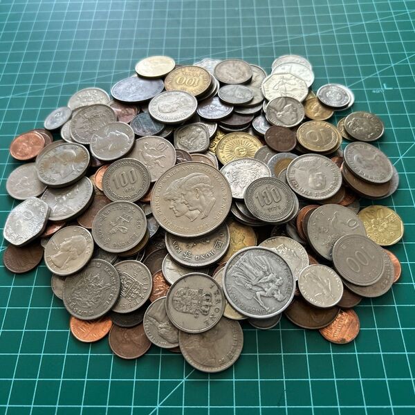 外国コイン 外国硬貨 古銭 まとめ売り 約1kg