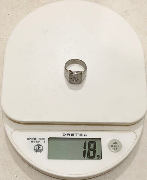 Pt900 0.14ct 約14号 印台 リング 指輪 約18g ダイヤモンド プラチナ Pm K18 ゴールド 金 Pt850