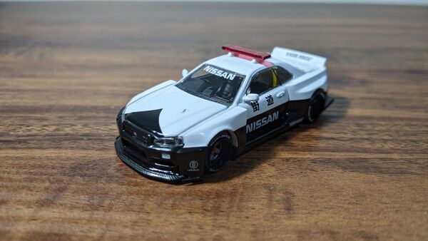 MINI GT ミニGT KAIDO HOUSE 街道ハウス 日産 NISSAN スカイライン GT-R R34 パトカー 開封品