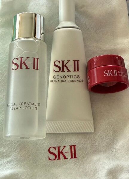 SK2 フェイシャルトリートメントクリアローション ジェノプティクスウルトラオーラエッセンス スキンパワーアイクリーム