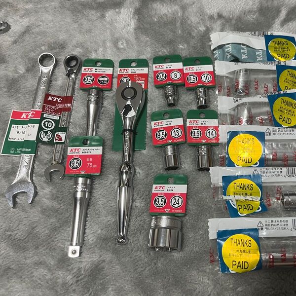 未使用 KTC ラチェットハンドル ソケット エクステンションバー コンビネーションレンチ その他