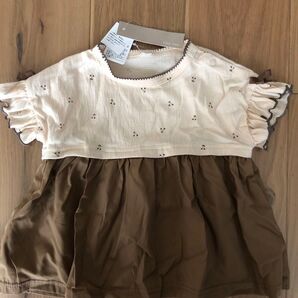 半袖チュニック 半袖Tシャツ リボン さくらんぼ 95cm 新品タグ付き ベビー服