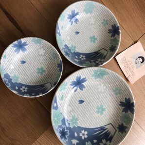 市田ひろみ 食器 和食器 富士山 桜 陶器 皿 小皿 中皿 大皿 新品未使用品