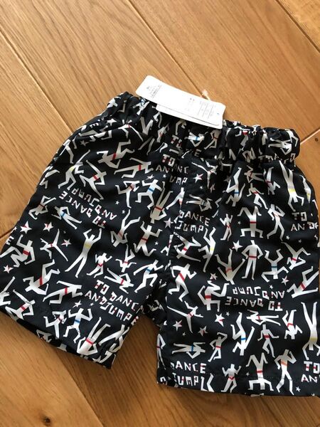 キッズ水着 水着パンツ 男の子 ハーフパンツ 新品 90cm パンツ ハーフパンツ 短パン ブラック ショートパンツ