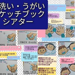 手洗い・うがいのお話 演じ方つきスケッチブックシアター