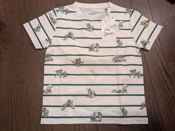 新品 半袖 Tシャツグラニフ がまくんとかえるくん 120cm graniph ふたりはともだち