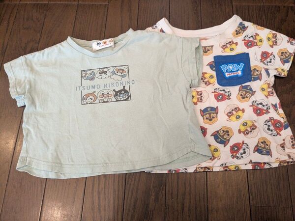 90cm アンパンマン パウパト 半袖Tシャツ