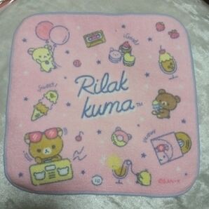 新品 リラックマ ミニタオル ハンカチ