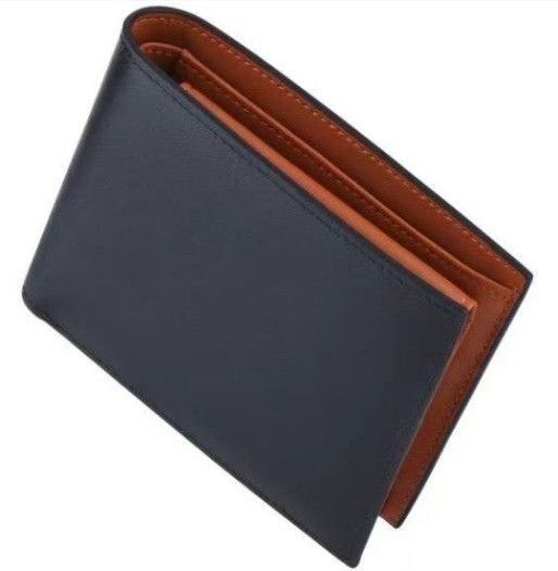 【新品】二つ折り財布 メンズ 小型 ミニ ポケット カード 小銭入れ お札 本革 ビジネス ブラック プレゼント スキミング防止