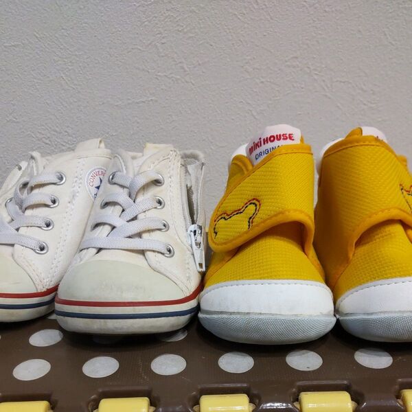 CONVERSE ミキハウス ベビーシューズ 2個セット