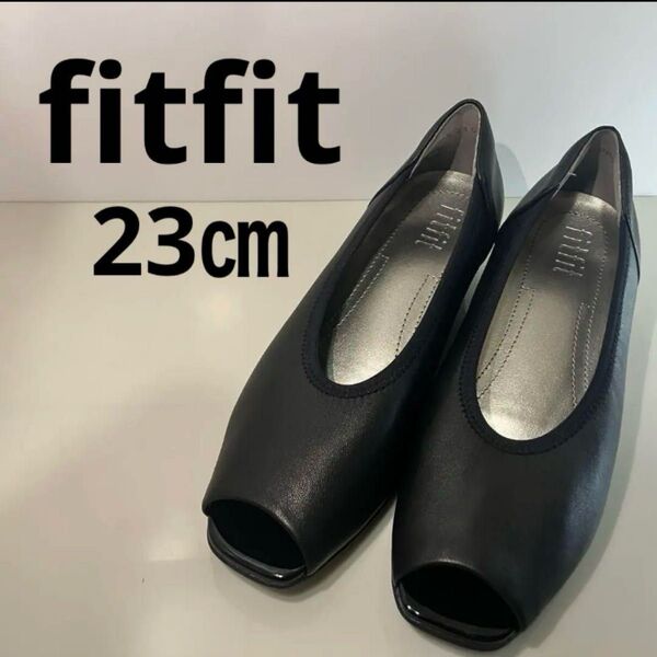 【fitfit】オープントゥパンプス 23㎝