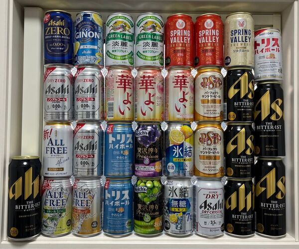 飲み比べバラエティセット 32本 350ml×29 500ml×3 ビール 発泡酒 ハイボール チューハイ ノンアルコールビール