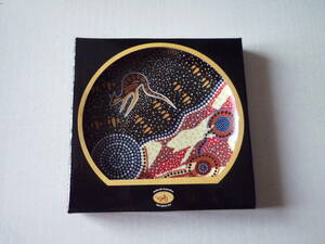 Authentic Australian Aboriginal Art アボリジナルアート 絵皿 COLLECTOR'S PLATE 未使用品　長期保管商品