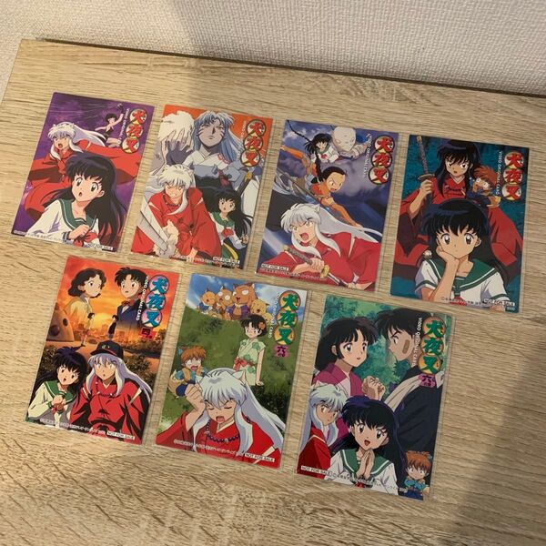 犬夜叉 DVD初回限定特典カード 7枚セット 犬夜叉カード 高橋留美子