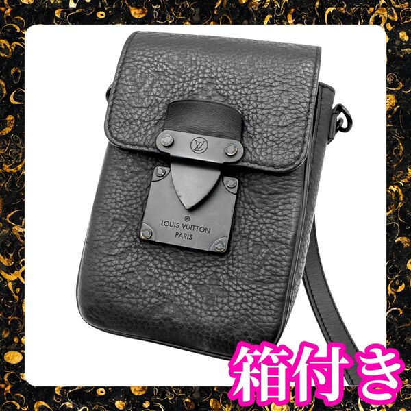 ルイヴィトン LOUIS VUITTON Sロック ヴェルティカルウェアラブル ウォレット ショルダーバッグ メンズ ブラック