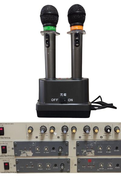 【audio-technica + Primo】ワイヤレスマイク・受信機・ミキサーセット