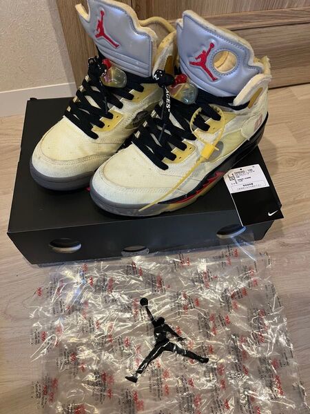 Off-White × Nike Air Jordan 5 "Sail" ジョーダン5 オフホワイト ナイキ Nike スニーカー