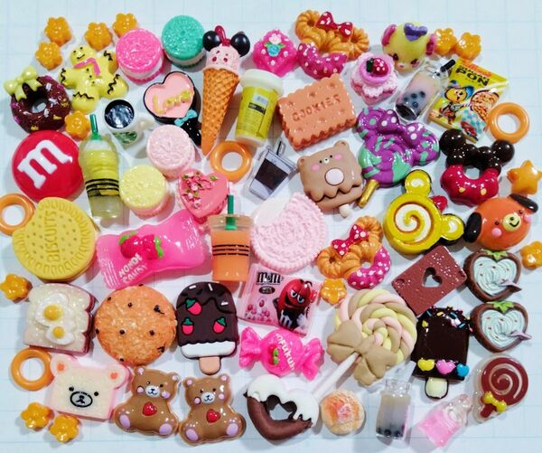 デコパーツ 82 スイーツ チョコ ドリンク まとめ売り