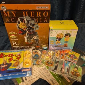 ヒロアカ一番くじ B賞 爆豪勝己 ストレイフパンツァー D賞 いずく・かつき E賞 ヒーローズチップ&クリップ その他おまけ多数