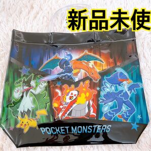 【新品未使用】ポケットモンスター ポケモン プールバッグ ビニールバッグ リザードン ピカチュウ